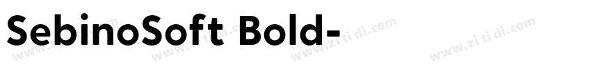 SebinoSoft Bold字体转换